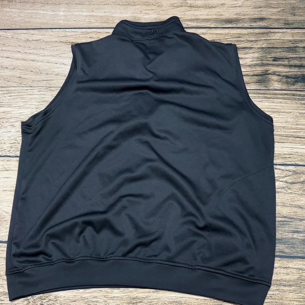 Zero Restriction Vest Mens XL Black Tour Series 1/4 Zip Merion Golf Club